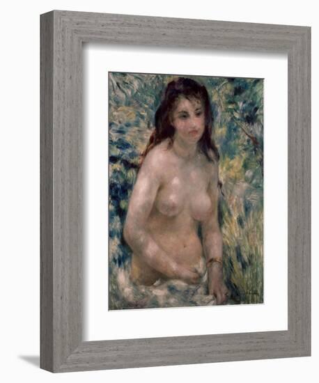 Study. Torso, Effect of Sunlight, Ca. 1875-1876-Pierre-Auguste Renoir-Framed Giclee Print