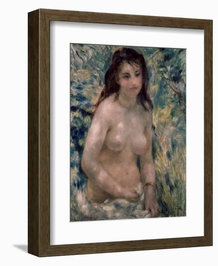 Study. Torso, Effect of Sunlight, Ca. 1875-1876-Pierre-Auguste Renoir-Framed Giclee Print