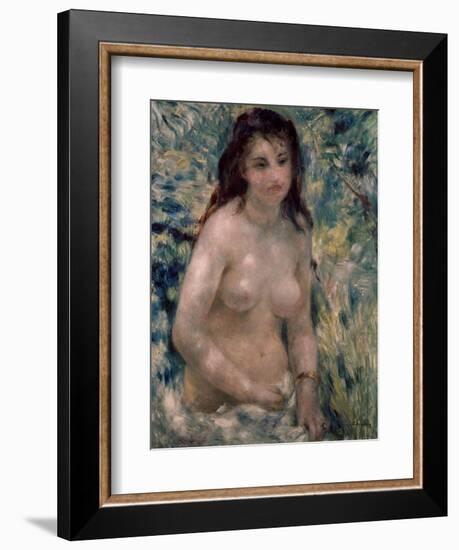 Study. Torso, Effect of Sunlight, Ca. 1875-1876-Pierre-Auguste Renoir-Framed Giclee Print