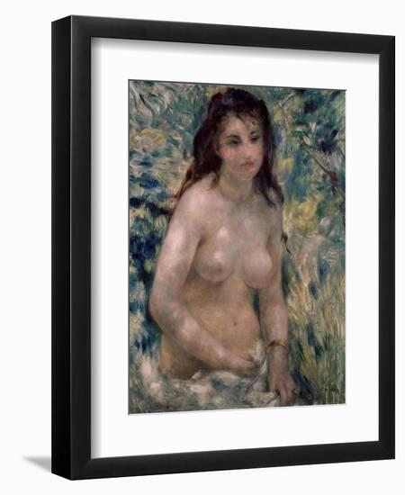 Study. Torso, Effect of Sunlight, Ca. 1875-1876-Pierre-Auguste Renoir-Framed Giclee Print