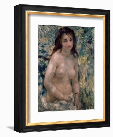 Study. Torso, Effect of Sunlight, Ca. 1875-1876-Pierre-Auguste Renoir-Framed Giclee Print