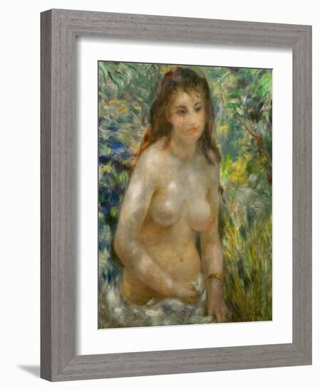 Study, Torso, Sun Light (Young Woman in the Sun), 1875-1876-Pierre-Auguste Renoir-Framed Giclee Print