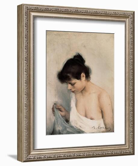 Study-Ramon Casas Carbo-Framed Art Print