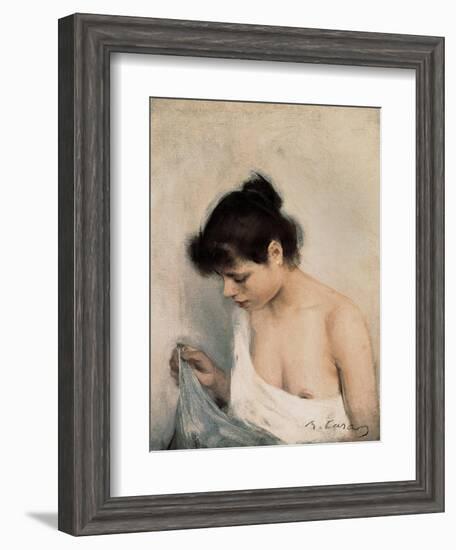 Study-Ramon Casas Carbo-Framed Art Print