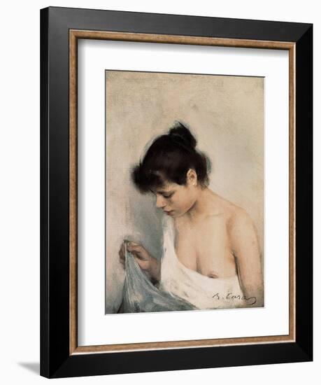 Study-Ramon Casas Carbo-Framed Art Print