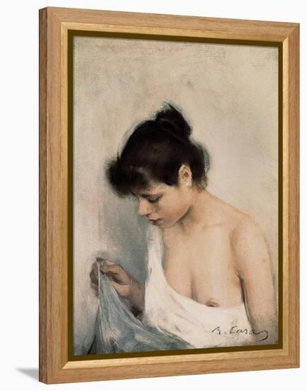 Study-Ramon Casas Carbo-Framed Stretched Canvas