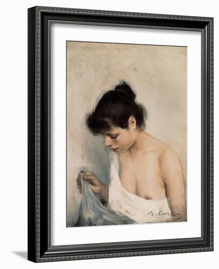 Study-Ramon Casas Carbo-Framed Art Print