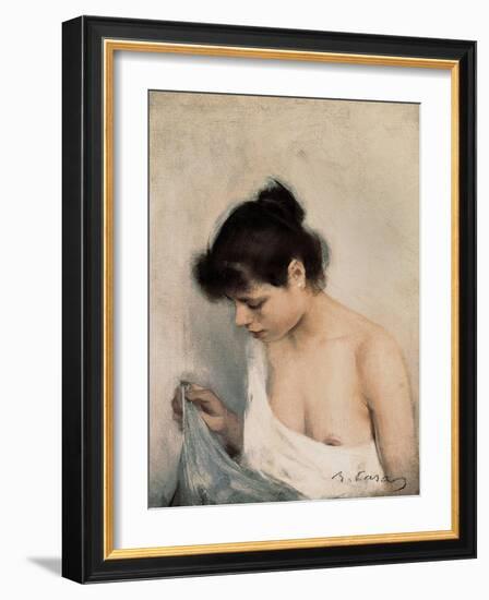 Study-Ramon Casas Carbo-Framed Art Print