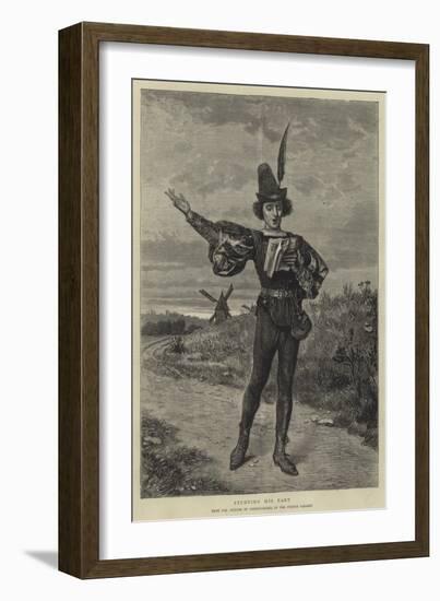 Studying His Part-Marie Francois Firmin-Girard-Framed Giclee Print