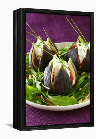 Stuffed Figs on Rocket Salad-Anthony Lanneretonne-Framed Premier Image Canvas