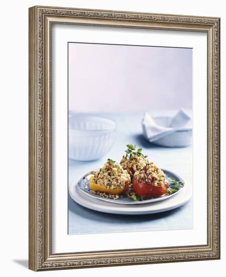 Stuffed Peppers with Rice Filling-Sam Stowell-Framed Photographic Print