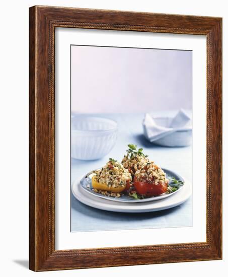 Stuffed Peppers with Rice Filling-Sam Stowell-Framed Photographic Print