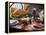 Stuffed Turkey on Thanksgiving Table (USA)-null-Framed Premier Image Canvas