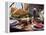 Stuffed Turkey on Thanksgiving Table (USA)-null-Framed Premier Image Canvas