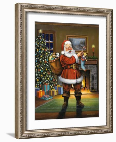 Stuffing the Stockings-John Zaccheo-Framed Giclee Print