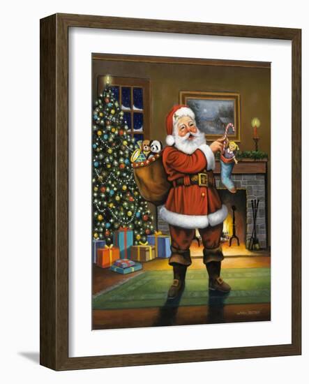 Stuffing the Stockings-John Zaccheo-Framed Giclee Print