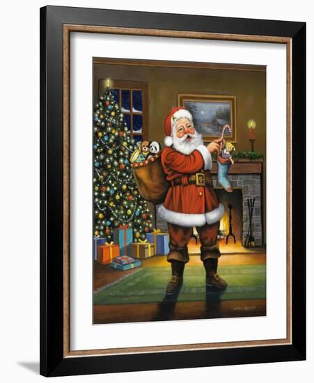 Stuffing the Stockings-John Zaccheo-Framed Giclee Print