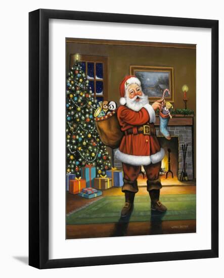 Stuffing the Stockings-John Zaccheo-Framed Giclee Print