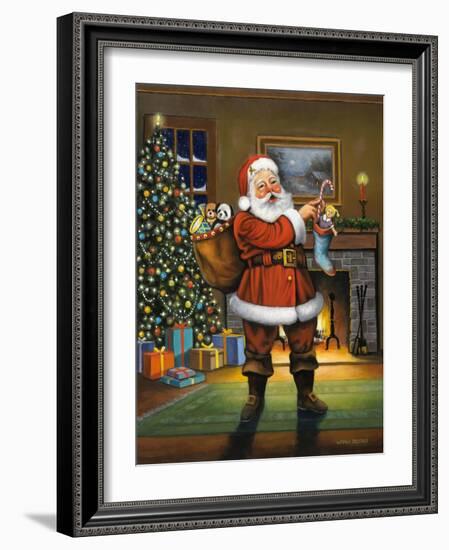 Stuffing the Stockings-John Zaccheo-Framed Giclee Print