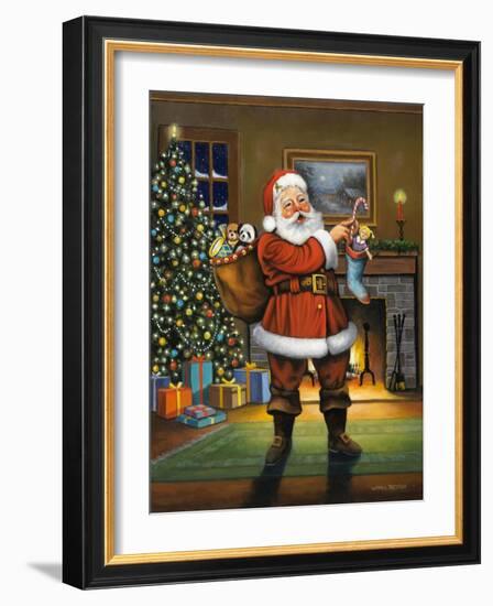 Stuffing the Stockings-John Zaccheo-Framed Giclee Print