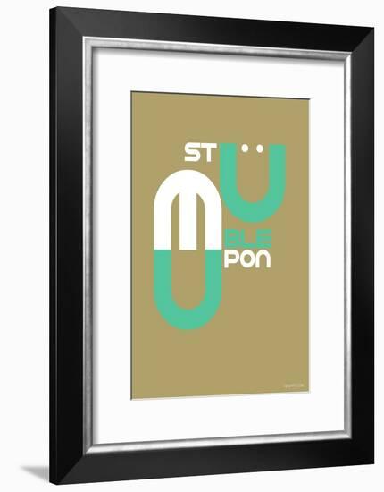 Stumble Upon Poster-NaxArt-Framed Art Print