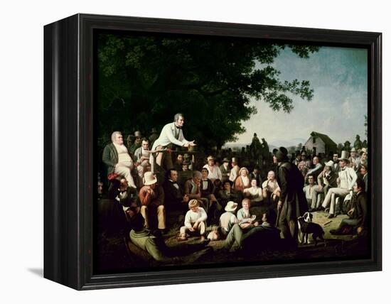 Stump Speaking-George Caleb Bingham-Framed Premier Image Canvas