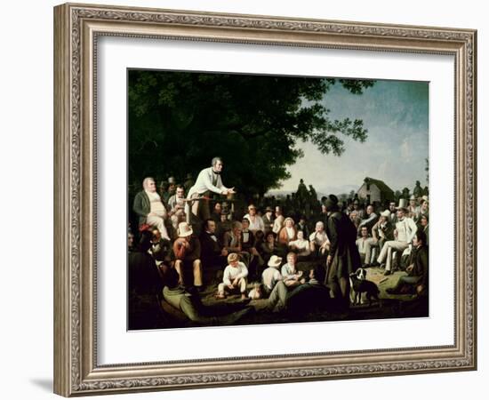 Stump Speaking-George Caleb Bingham-Framed Giclee Print