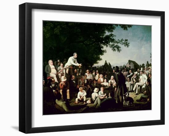 Stump Speaking-George Caleb Bingham-Framed Giclee Print