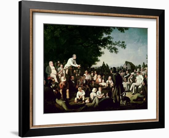 Stump Speaking-George Caleb Bingham-Framed Giclee Print