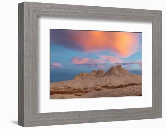 Stunning clouds at sunrise, Vermillion Cliffs, White Pocket wilderness, Bureau of Land Management, -Howie Garber-Framed Photographic Print