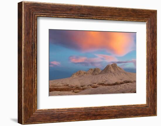 Stunning clouds at sunrise, Vermillion Cliffs, White Pocket wilderness, Bureau of Land Management, -Howie Garber-Framed Photographic Print