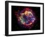 Stunning Composite Picture of Cas A,  Infrared Image from the Spitzer Space Telescope-null-Framed Photographic Print