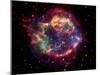 Stunning Composite Picture of Cas A,  Infrared Image from the Spitzer Space Telescope-null-Mounted Photographic Print