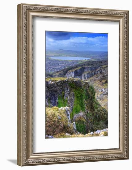 Stunning Landscape across Top of Ancient Mountain Gorge with Beautiful Colors and Detail-Veneratio-Framed Photographic Print