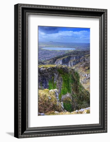 Stunning Landscape across Top of Ancient Mountain Gorge with Beautiful Colors and Detail-Veneratio-Framed Photographic Print