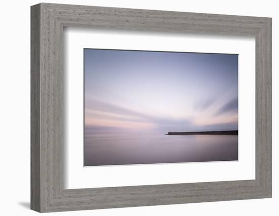 Stunning Long Exposure Landscape Lighthouse at Sunset with Calm Ocean-Veneratio-Framed Photographic Print