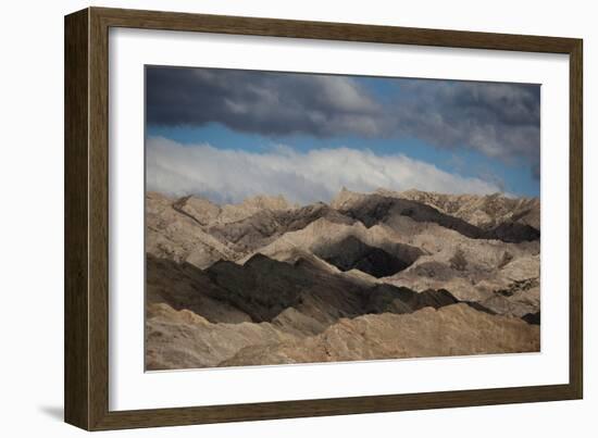 Stunning rock formations of Quebrada de las Flechas, slanting layers of strata, Argentina-Alex Treadway-Framed Photographic Print