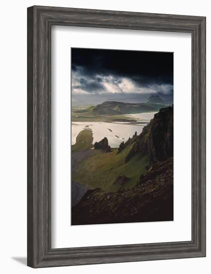 Stunning Southern Iceland Views Summer Green Storm Clouds-Vincent James-Framed Photographic Print