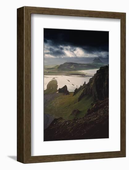 Stunning Southern Iceland Views Summer Green Storm Clouds-Vincent James-Framed Photographic Print