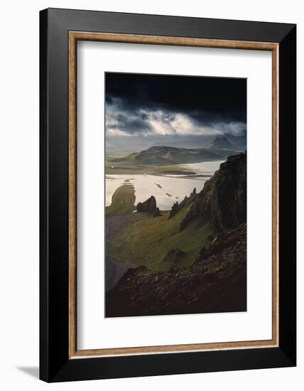 Stunning Southern Iceland Views Summer Green Storm Clouds-Vincent James-Framed Photographic Print