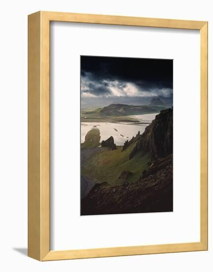 Stunning Southern Iceland Views Summer Green Storm Clouds-Vincent James-Framed Photographic Print