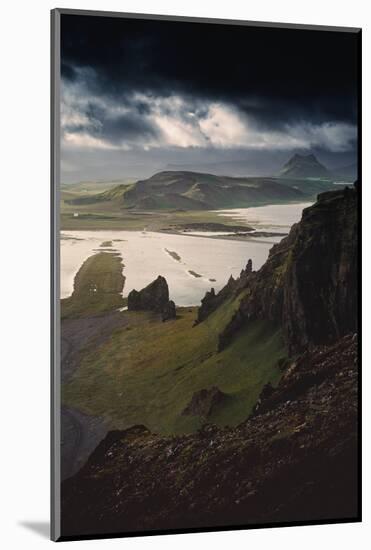 Stunning Southern Iceland Views Summer Green Storm Clouds-Vincent James-Mounted Photographic Print
