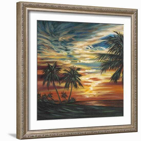 Stunning Tropical Sunset I-null-Framed Art Print