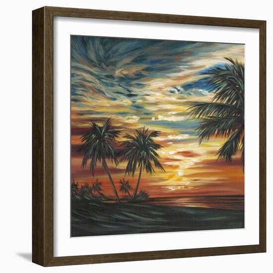 Stunning Tropical Sunset I-null-Framed Art Print