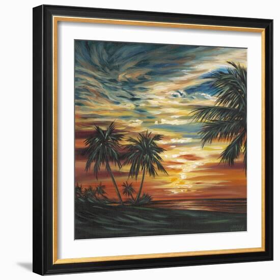 Stunning Tropical Sunset I-null-Framed Art Print