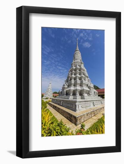 Stupa in the Royal Palace, in the Capital City of Phnom Penh, Cambodia, Indochina-Michael Nolan-Framed Photographic Print