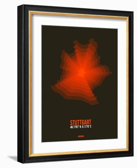 Stuttgart Radiant Map 2-NaxArt-Framed Art Print