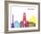 Stuttgart Skyline Pop-paulrommer-Framed Art Print