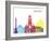 Stuttgart Skyline Pop-paulrommer-Framed Art Print