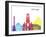 Stuttgart Skyline Pop-paulrommer-Framed Art Print